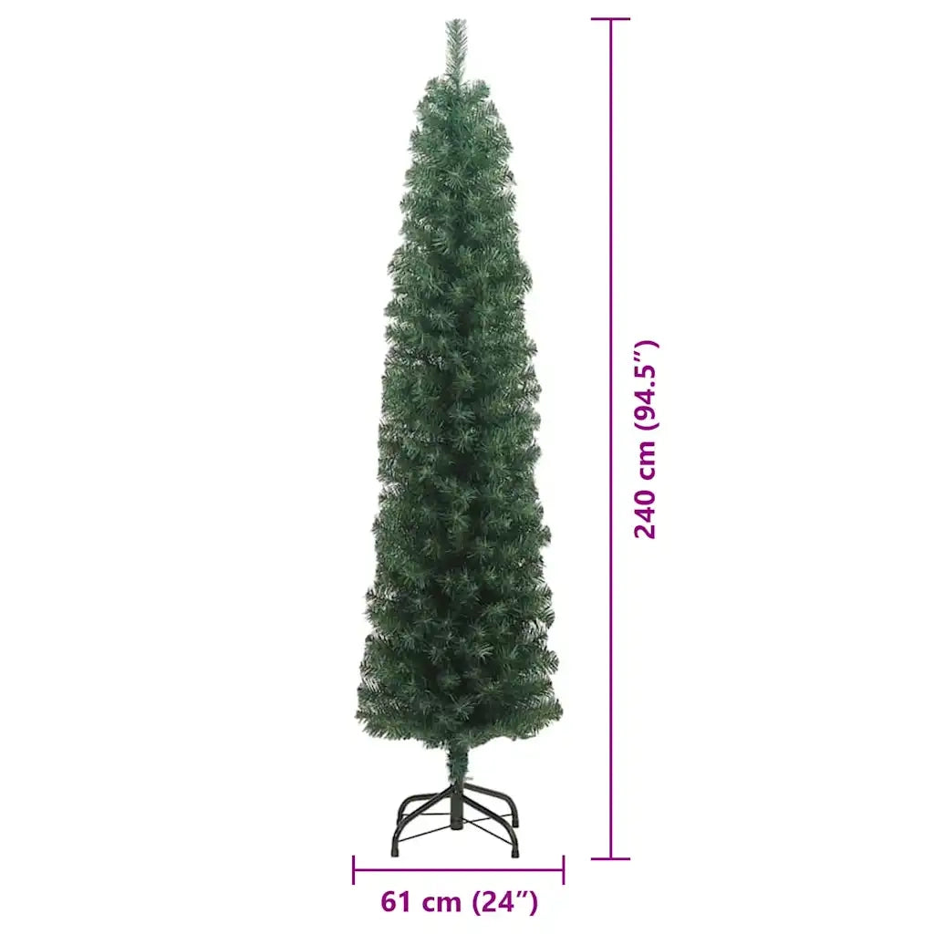 Albero di Natale artificiale con 300 LED Verde 240 cm