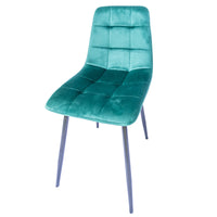 4 sedie daniela velluto verde