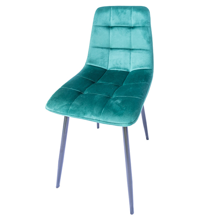 4 sedie daniela velluto verde