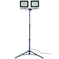 2 x Set 100 W Fari a Led Sostegno Treppiedi Pieghevole Regolabile 4000K Cavo 3m