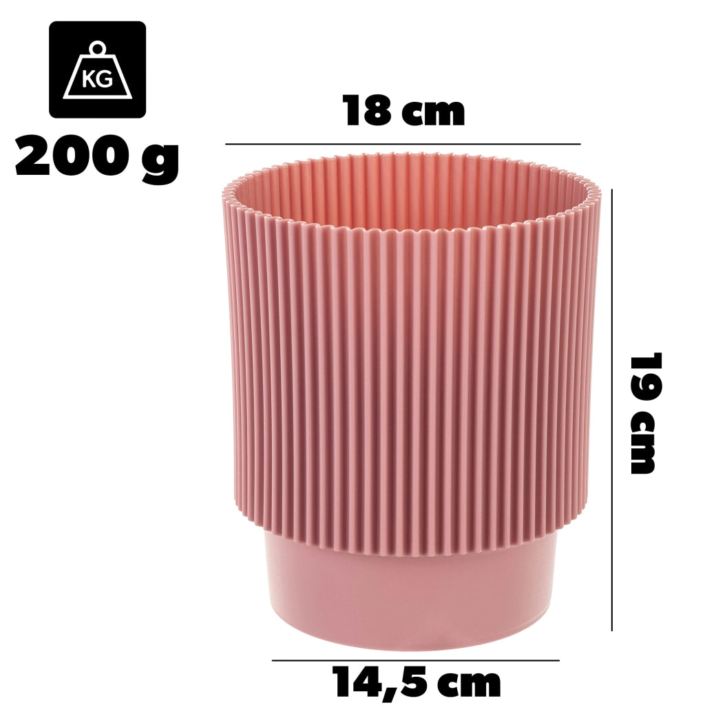 Vaso da fiori KADAX 17 cm, copripianta, vaso da fiori in plastica rosa