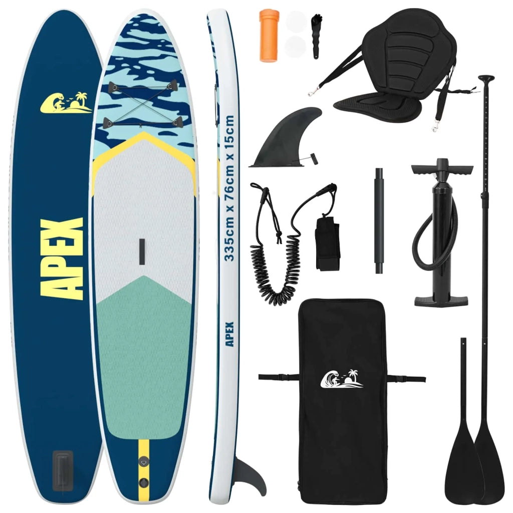 SUP Board con Seggiolino 2-in-1 APEX 335 x 76 x 15 cm Blu per 42039132