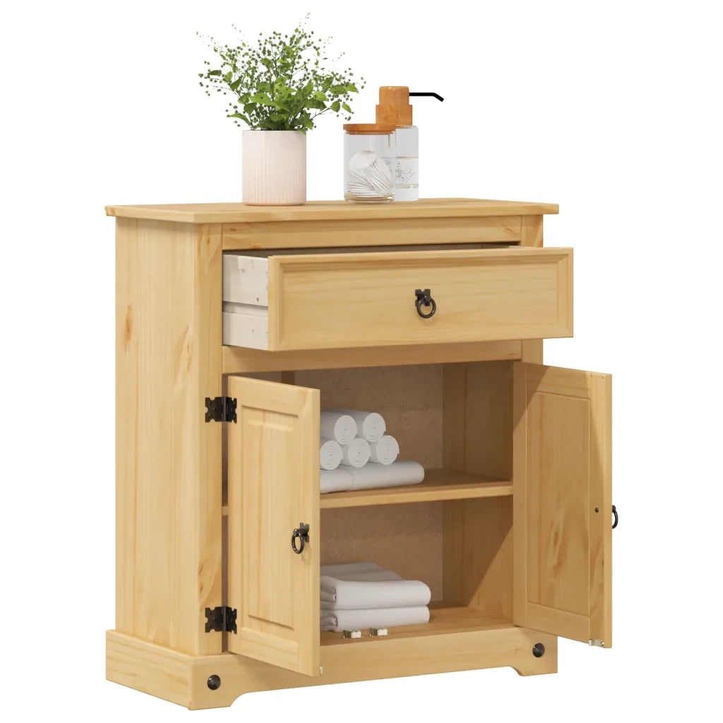 vidaXL Mobile da Bagno Corona 70x33x80 cm in Legno Massello di Pino