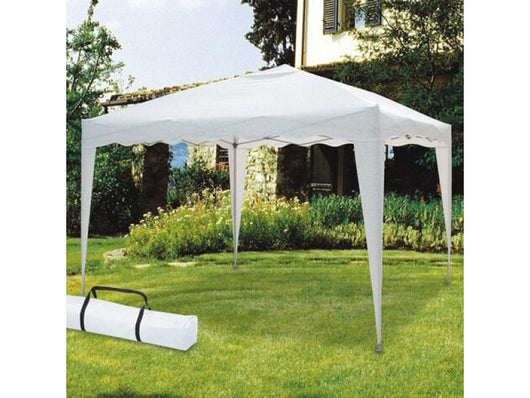 Gazebo pieghevole per esterno Camel bianco 3x3 struttura in acciaio