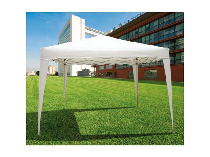 Gazebo pieghevole per esterno Camel bianco 3x3 struttura in acciaio