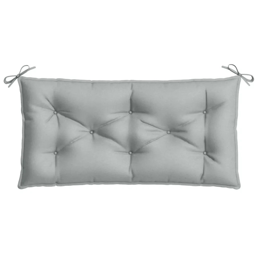 Cuscini Panca Giardino 2pz Grigio Chiaro MÃ©lange 100x50x7 cm
