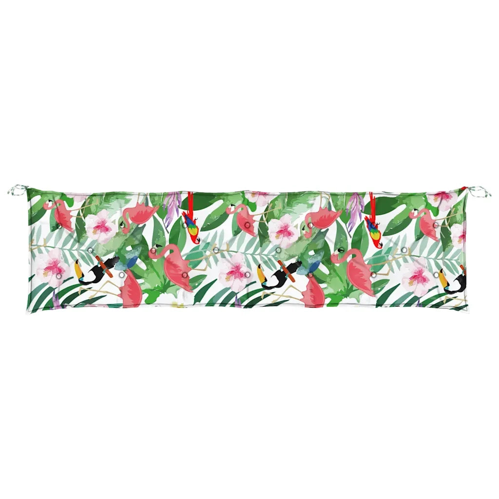Cuscini Panca da Giardino 2 pz-Set di 2 Cuscini per panchina da esterno Multicolore 200x50x7cm in Tessuto