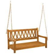 Panchina Altalena da Giardino | Panca da Giardino Naturale 110 x 56 x 58 cm