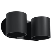 Applique RONDEO 2 luci nero alluminio G9 Pure Lume