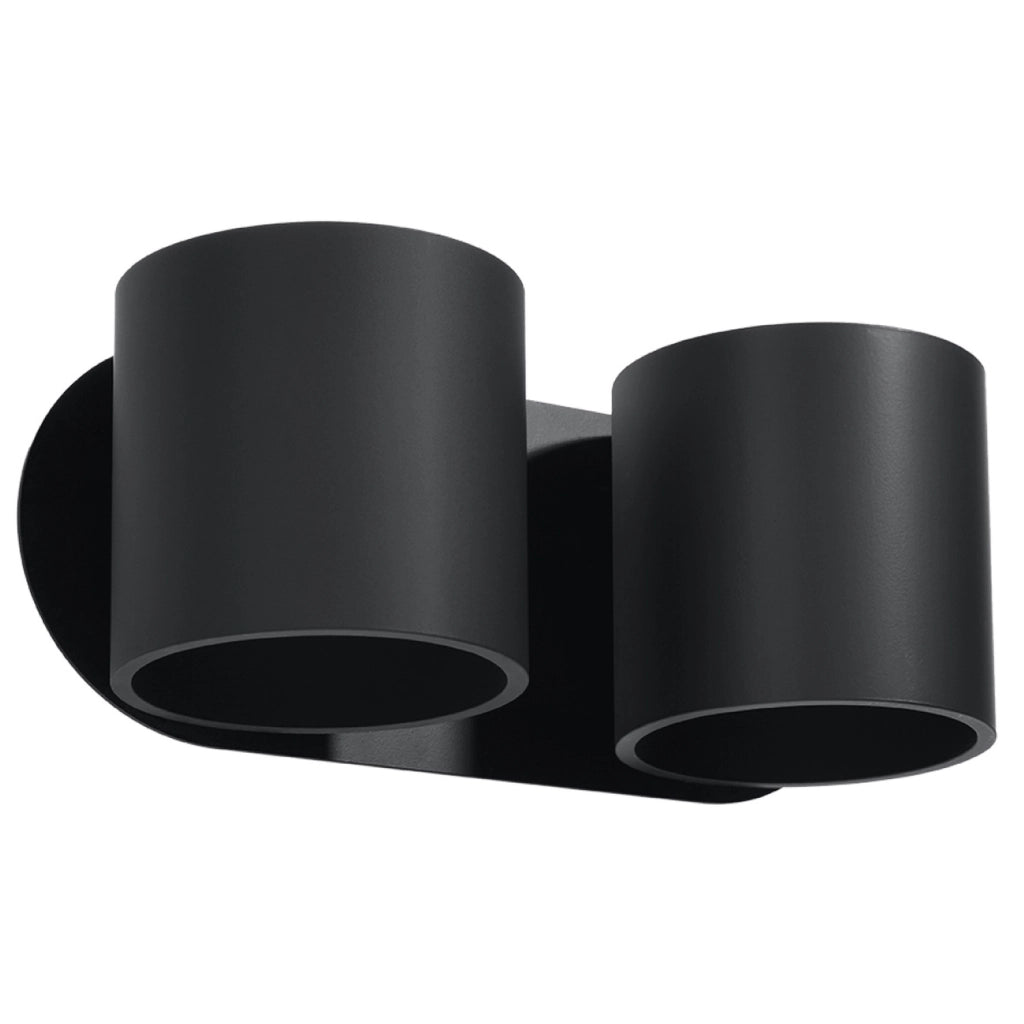 Applique RONDEO 2 luci nero alluminio G9 Pure Lume