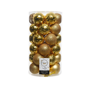 CONFEZIONE 37 PALLINE ORO 6CMM