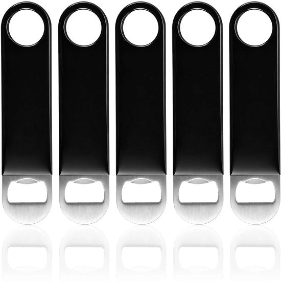 Set di Apripittature in Acciaio Inossidabile da 5 - Apripittature per Birra - Barman - Compatta - Adatta per Cucina e Bar