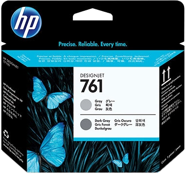 HP Testina di stampa grigio/grigio scuro Designjet 761