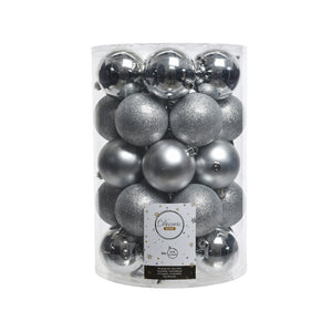 CONFEZIONE 34 PALLINE ARGENTO