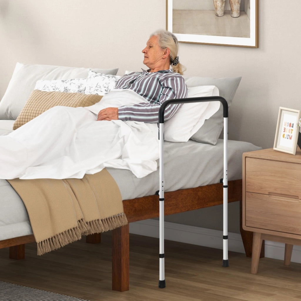 Barra di supporto per letto barra regolabile da letto, Maniglia di sicurezza per prevenzione delle cadute per anziani Bianco-Cancelletti di sicurezza