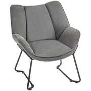 Poltrona Reclinabile in Tessuto Grigio ¨C Zephmum ¨C 71.5x67x79 cm