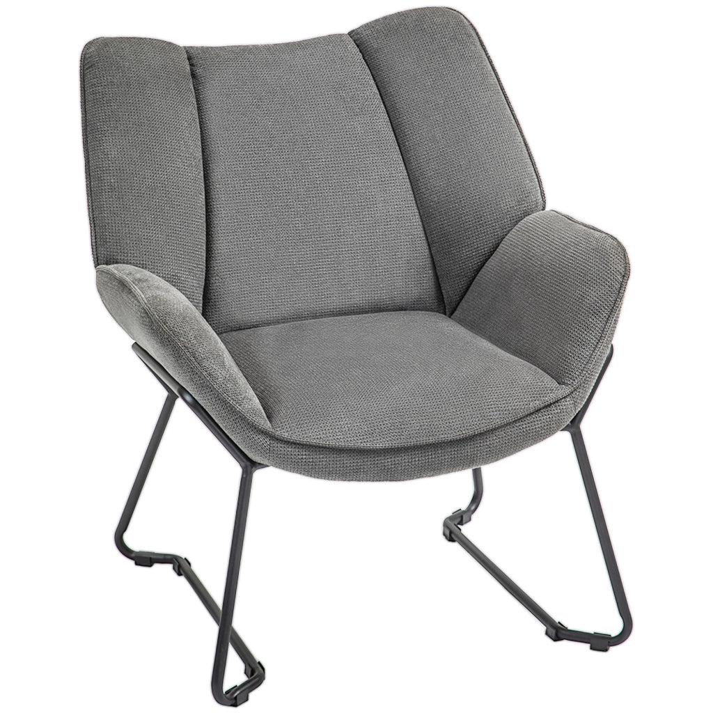 Poltrona Reclinabile in Tessuto Grigio ¨C Zephmum ¨C 71.5x67x79 cm