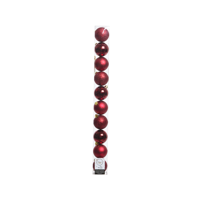TUBO 10 PALLINE BORDEAUX 6CM