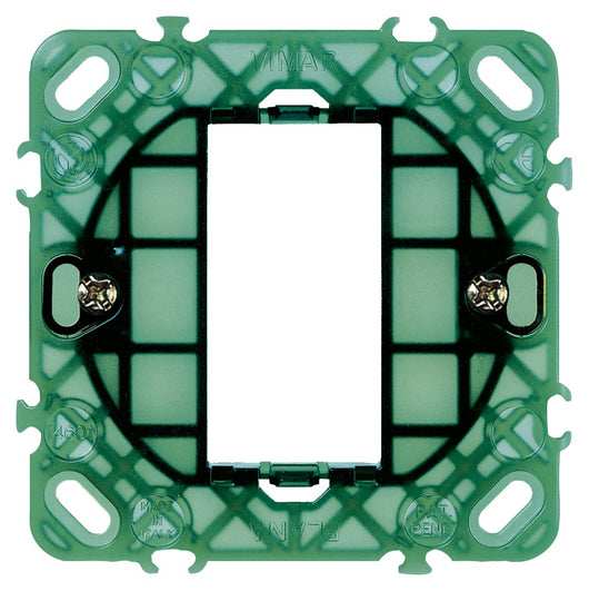 Supporto Vimar Plana 1 modulo con griffe per scatole tonde 14601