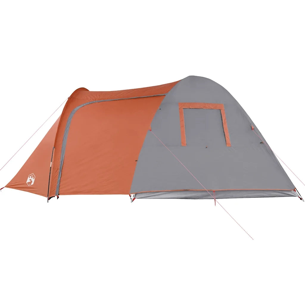 Tenda Familiare a Cupola 6 Persone-Tenda da campeggio Arancione Impermeabile 677469