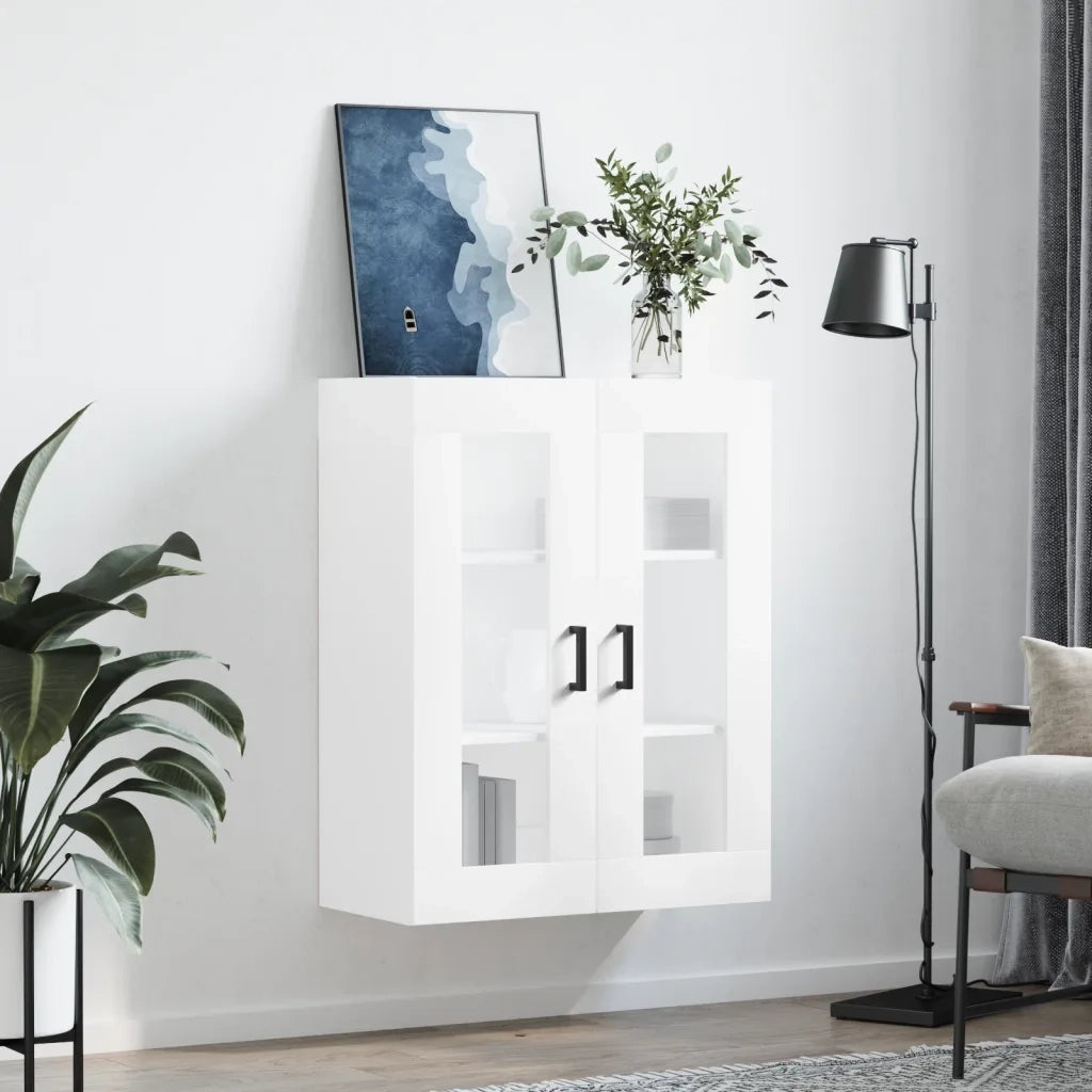 Mobile a Parete Bianco 69,5x34x90 cm 828476
