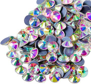 Hotfix strass rotondi - 1440 pezzi - 3.0-3.2mm - AB - SS12 - cristalli - pietre preziose