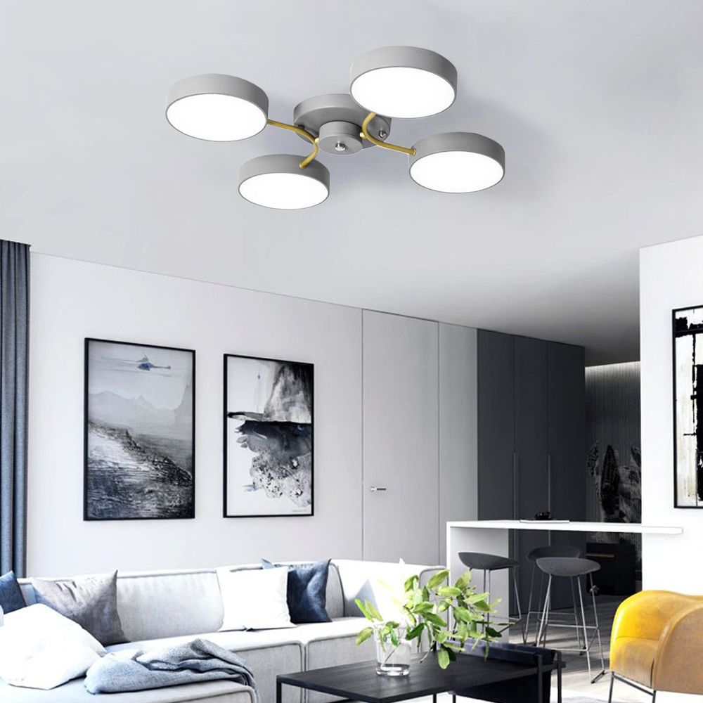 Lampada Da Soffitto Grey/gold APP531-4C