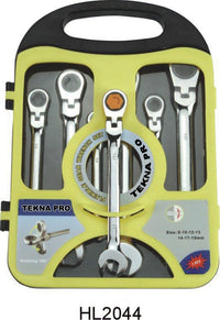 serie 7 chiavi a cricchetto snodo (mm.8/19) cod:ferx.59990