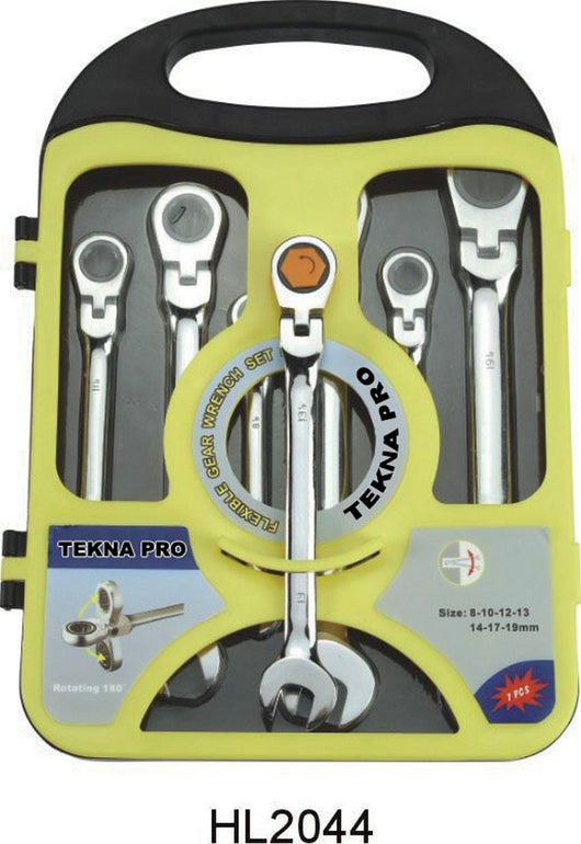 serie 7 chiavi a cricchetto snodo (mm.8/19) cod:ferx.59990