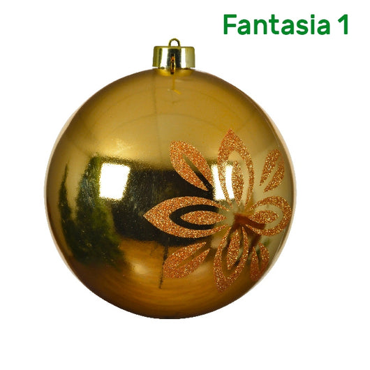 PALLINA SFERA ORO 14CM 3 ASS