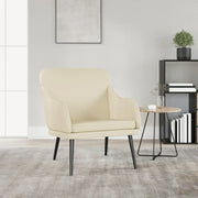 Poltrona-Poltroncina-Divano Sedia Crema 63x76x80 cm Similpelle