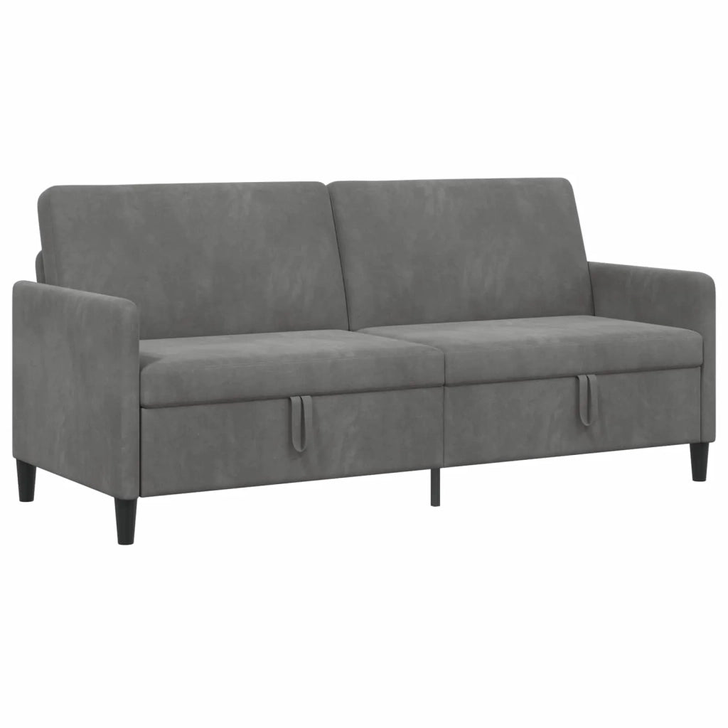 Divano con Storage Grigio Scuro 192 x 78 x 87 cm Poliestere 42036990