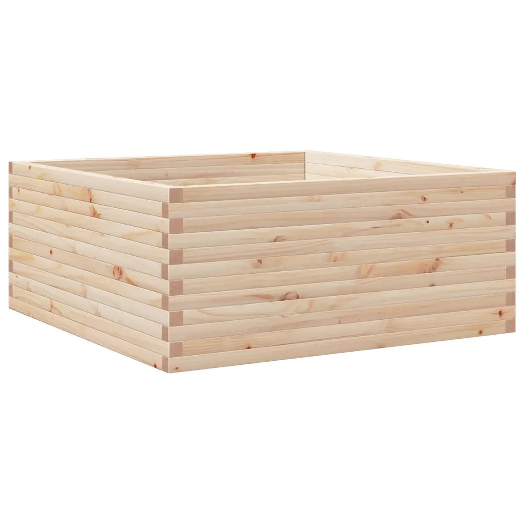 vidaXL Fioriera da Giardino 110x110x46 cm in Legno Massello di Pino