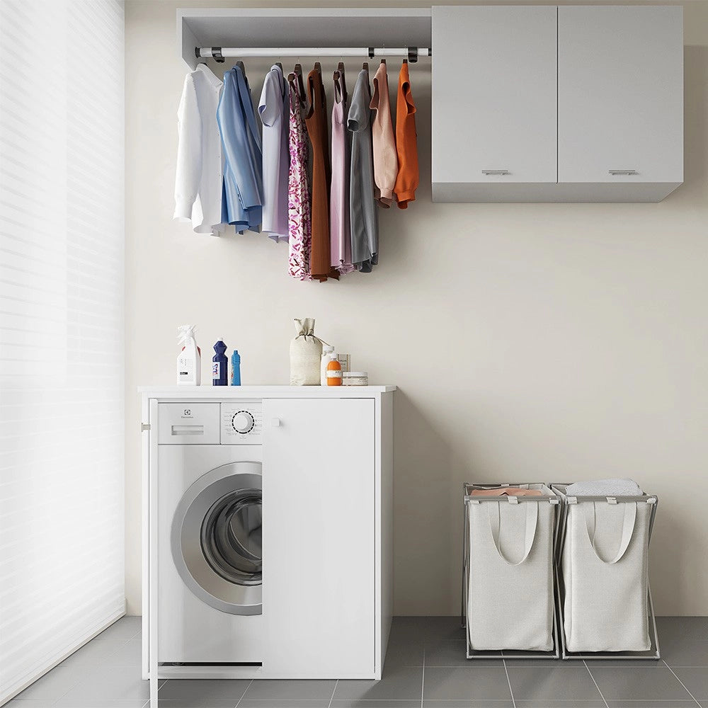 Mobile copri lavatrice 70x60 da esterno in PVC con fissaggio incluso