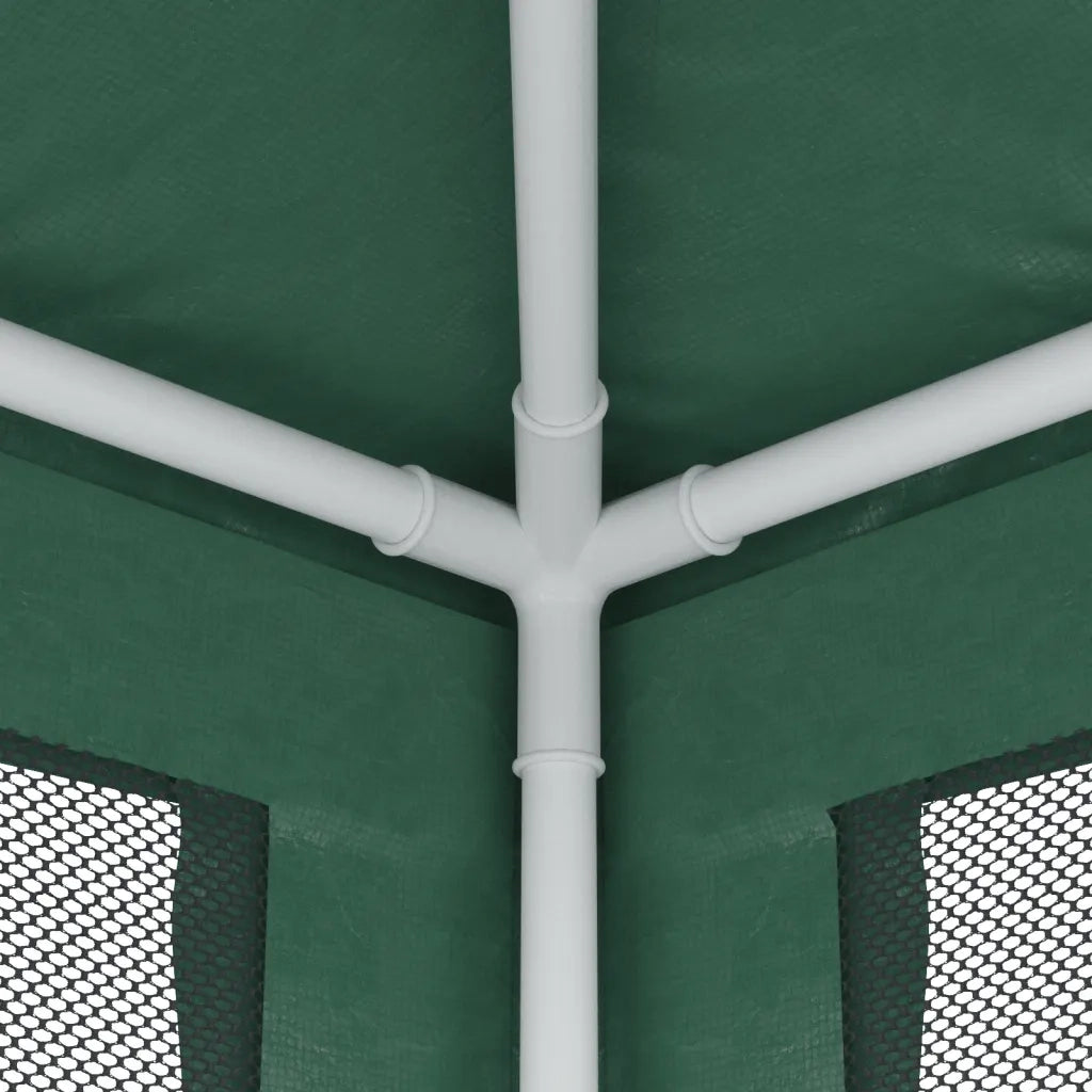 Tenda per Feste con 4 Pareti Laterali in Rete Verde 2x2 m HDPE 319218