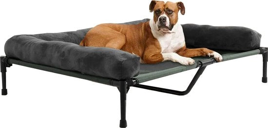 Mangiafuoco per cani in piedi - Sovrappensiero per cani XXL - 110x80cm - Mangiafuoco per animali - Sedia per cani - Lettino per cani ortopedico - Divano per cani con schienale