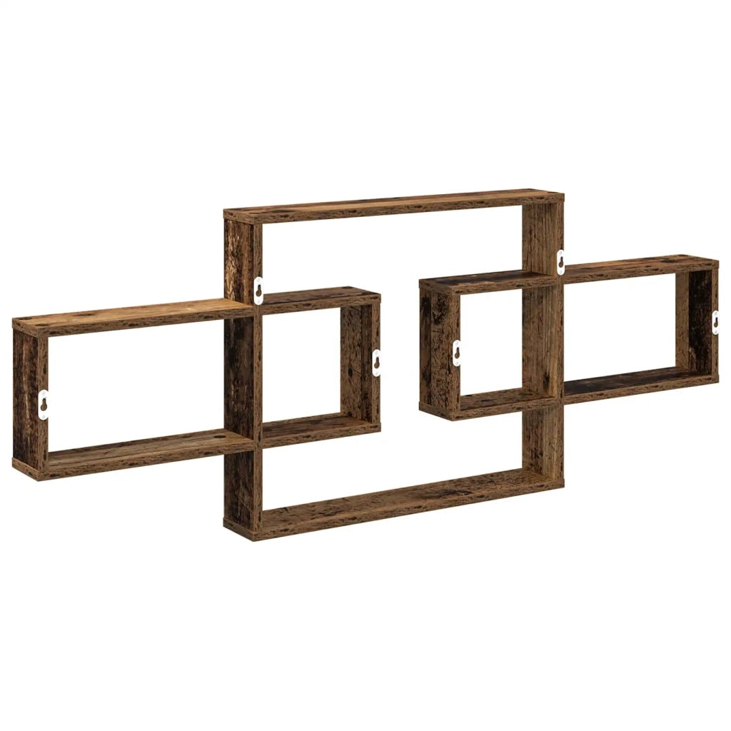 Scaffale da parete Legno antico 130 x 10 x 50 cm 8012458