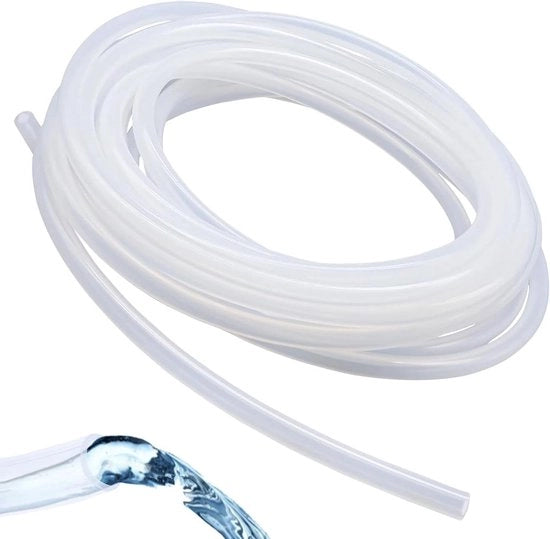 Slang di Silicone Premium 4mm x 6mm - 5 Metri - Alta Temperatura - Grado Alimentare - Slang di PVC - Trasferimento Liquido - Alimentazione Pompaggio