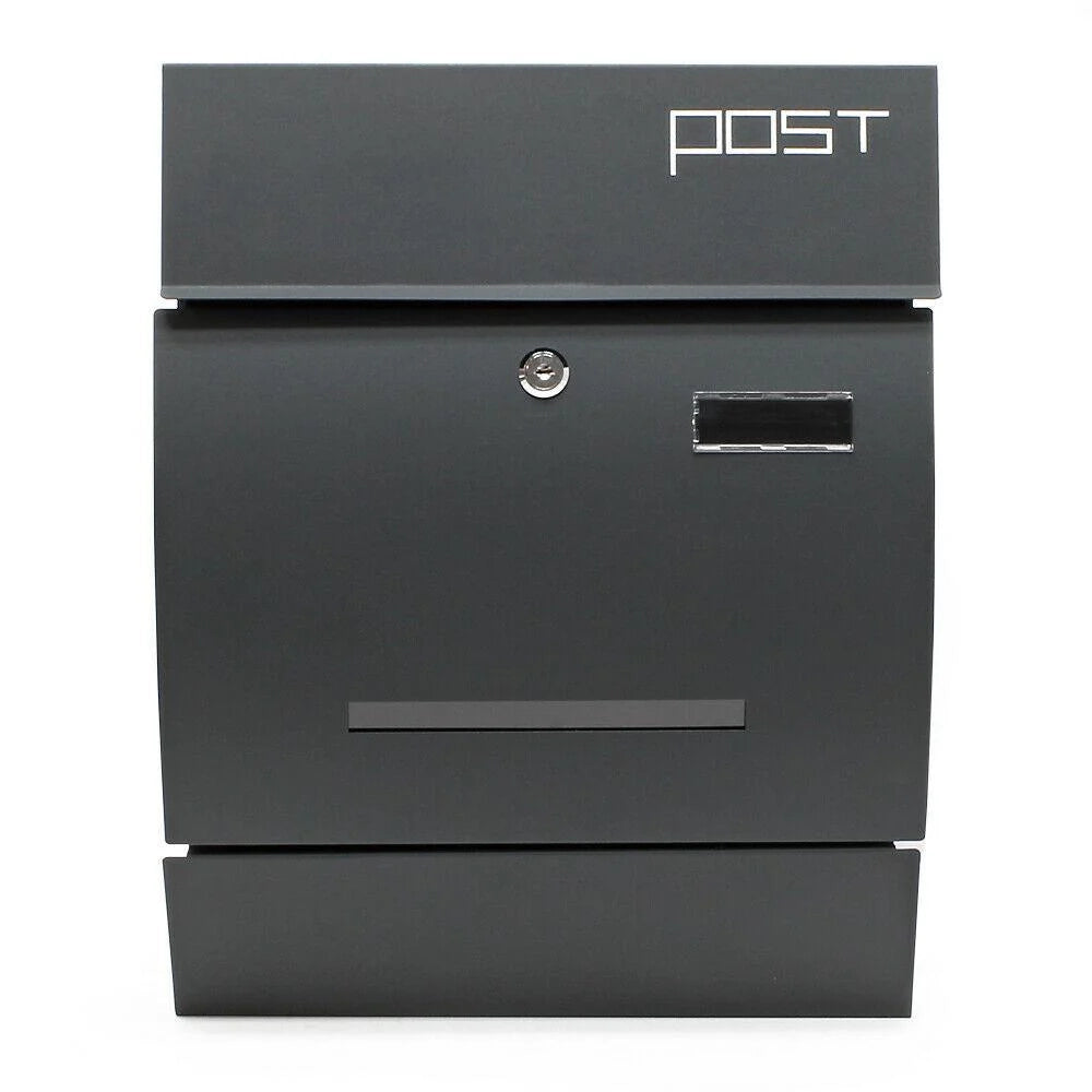 Cassetta postale dal design moderno porta giornali da parete antracite 16_0000062