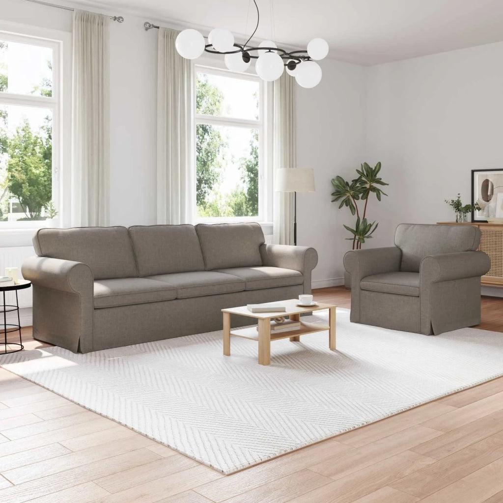 Divano 2 pcs Talpa 245 x 82 x 80 cm Tessuto