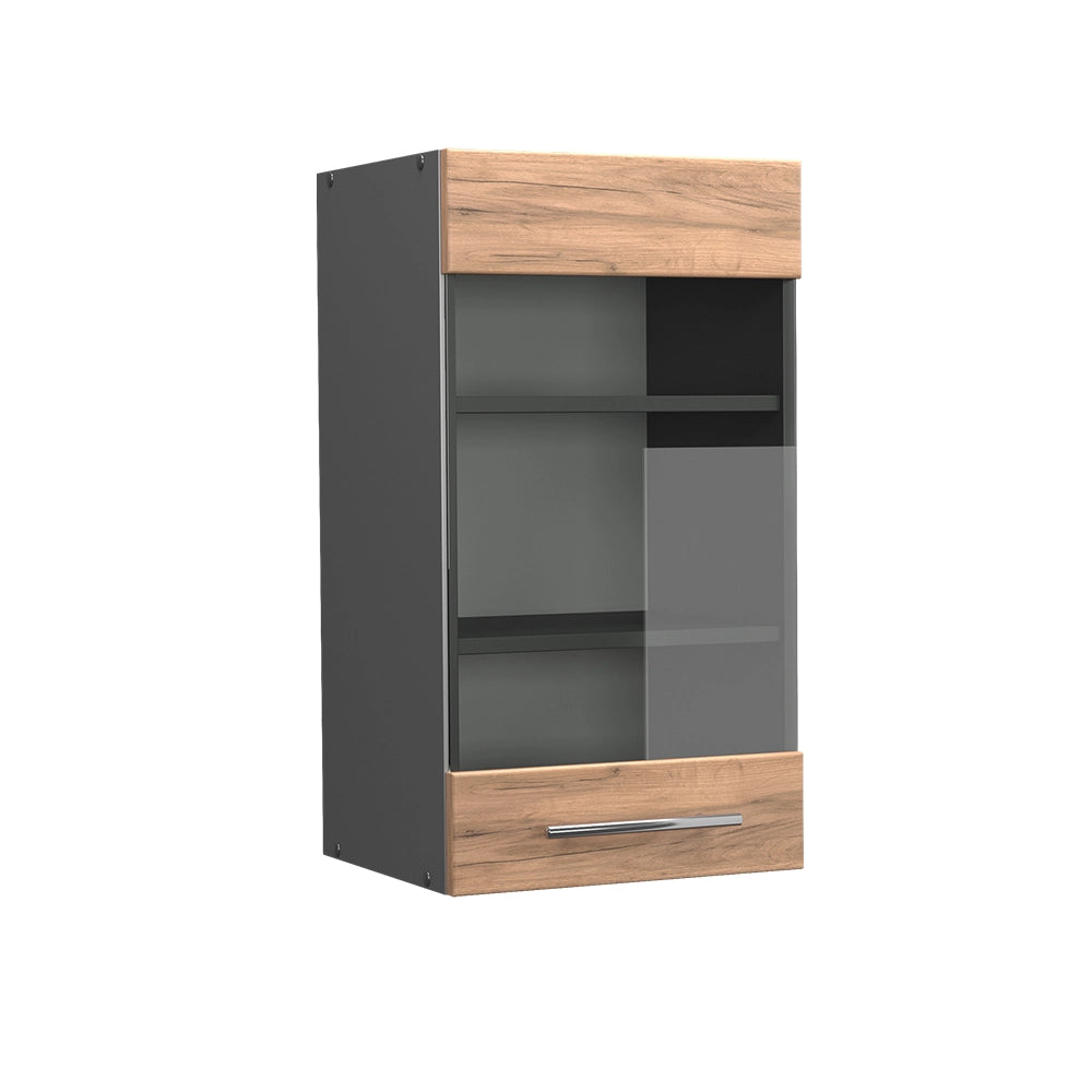 Vicco Mobile da cucina in vetro Quercia dorata 40 cm