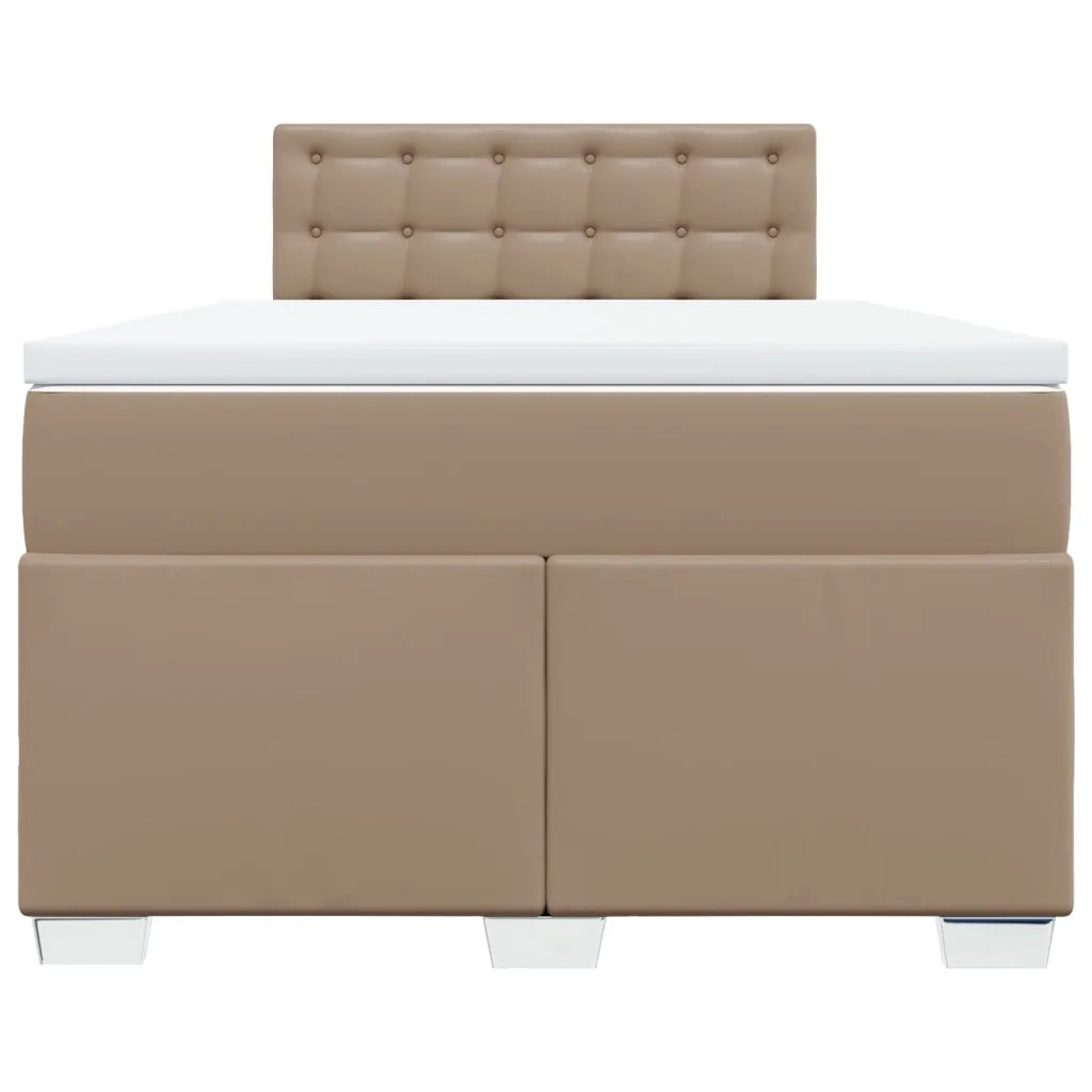 Giroletto a Molle con Materasso Cappuccino 120x200cm Similpelle