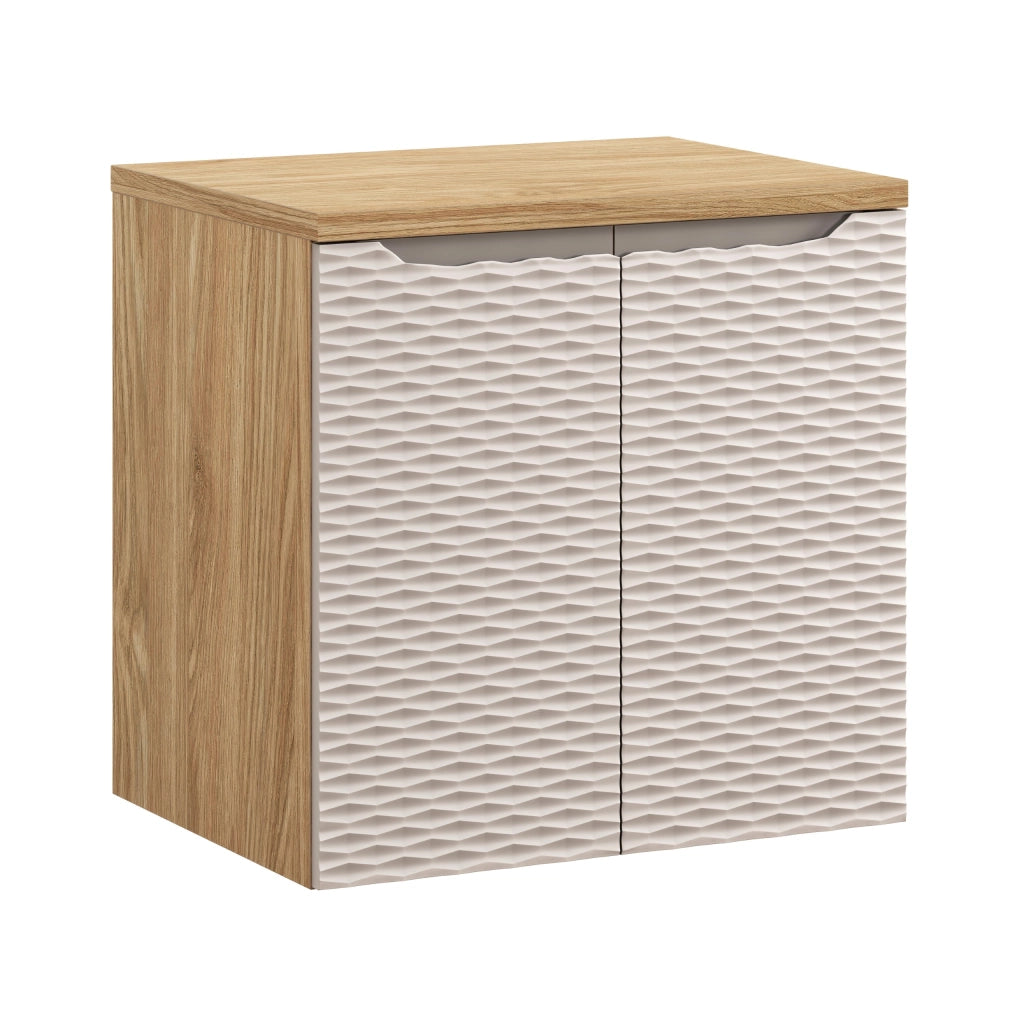 Set mobili bagno 60 cm con piano Ocean Beige 60 x 1401 x 46 cm