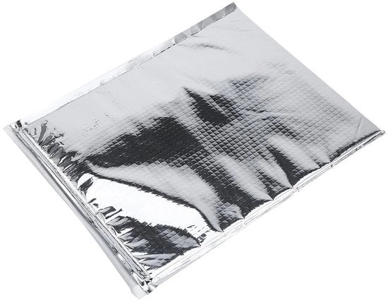 Set di 5 pezzi di isolante portatile - con rivestimento in alluminio - disegno a zip - duraturo - isolamento termico - sicuro e multifunzionale - borsa per il trasporto di cibo