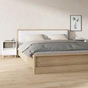 Comodini 2 pz-Set di 2 Tavolino da notte in Bianco 40x35x50 cm 746406