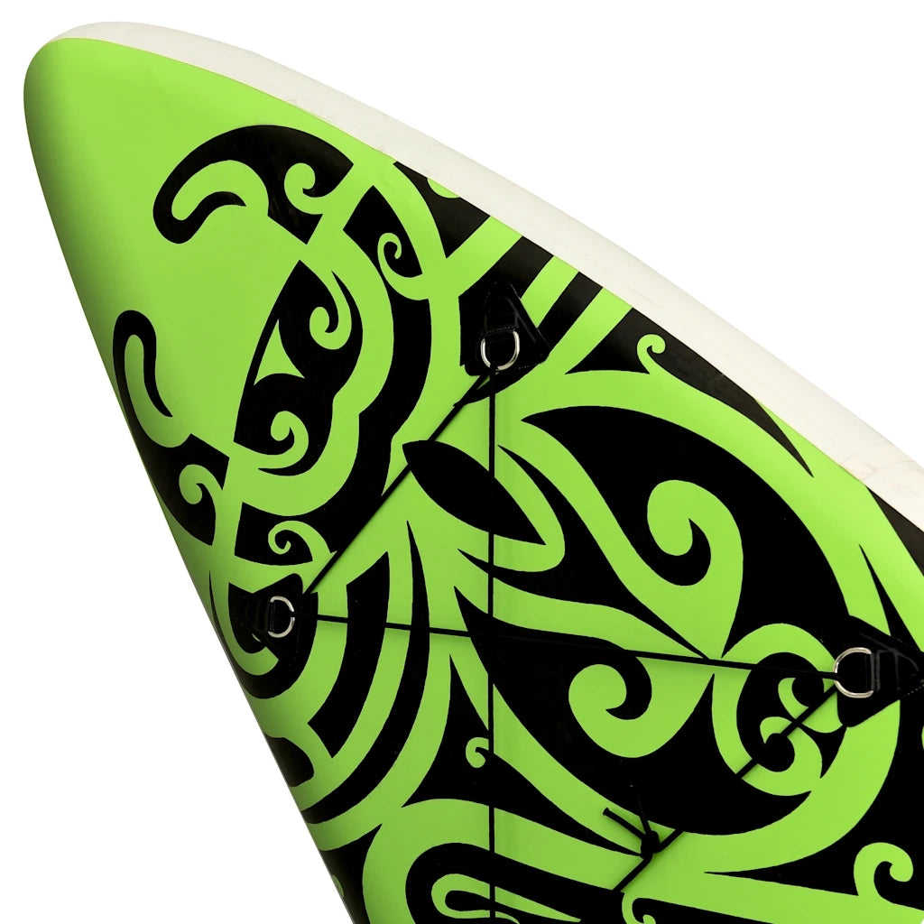 Set Tavola Gonfiabile da SUP 366x76x15 cm Verde 92742