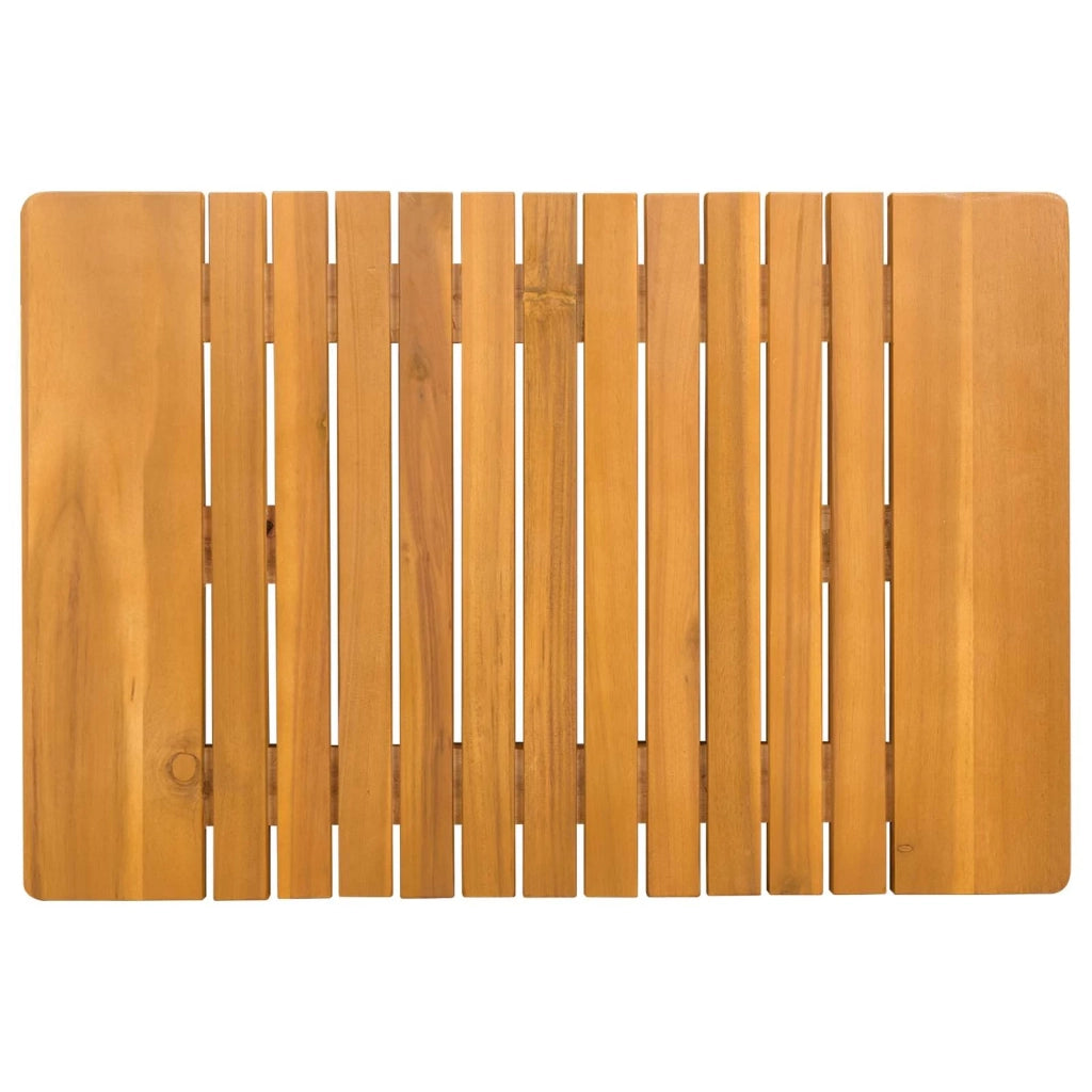Tappeto da bagno Tinta unita Marrone 59 x 40 cm legno 42025262