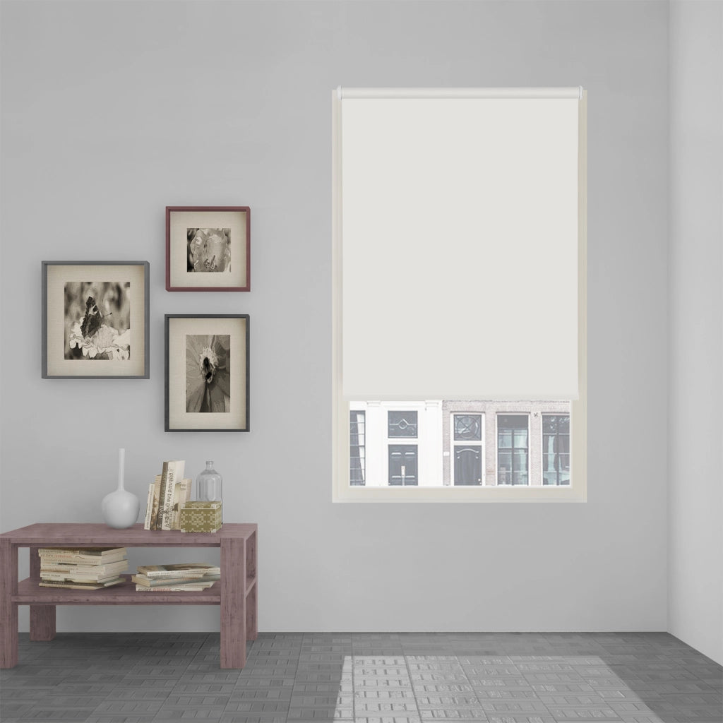 VIEWTEX Tenda a rullo opaca termica/oscurante  Easy Fix Bianco 55 X 190 cm - Made in Europe - 5 anni di garanzia