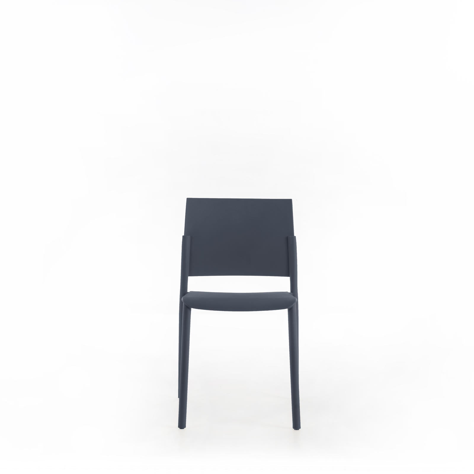 Set 4 Sedie 55x52,5xH81 cm in Polipropilene Venus Grigio Scuro