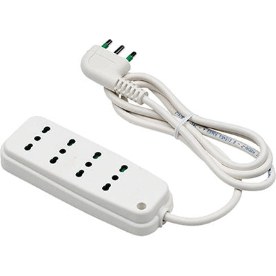 MULTIPRESA BIPASSO RETAIL FME - BIANCO POSTI 4 2P+T 16A n°XMMQ 3X10 MT 15- 2 pezzi